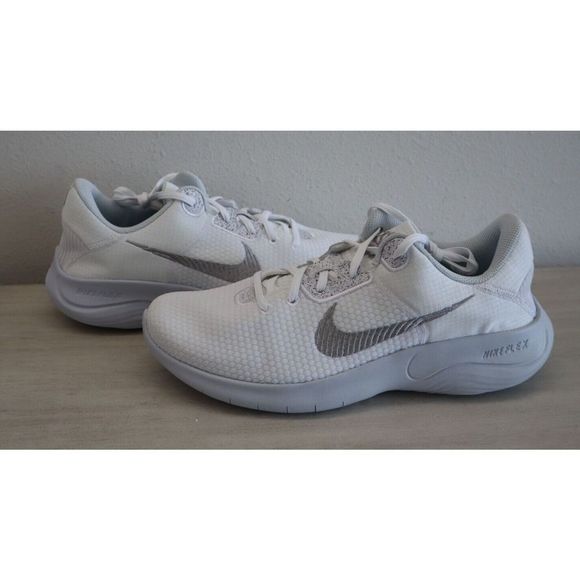 Nike DH8254 Women Sz 11.5 White/Silver Flex Experience Run 11 Running Shoes - Picture 7 of 8